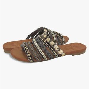 Jellypop Women's Lizzy Slide Sandal, Grey